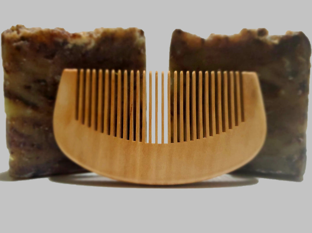 L&R Beard & Mustache Wooden Comb