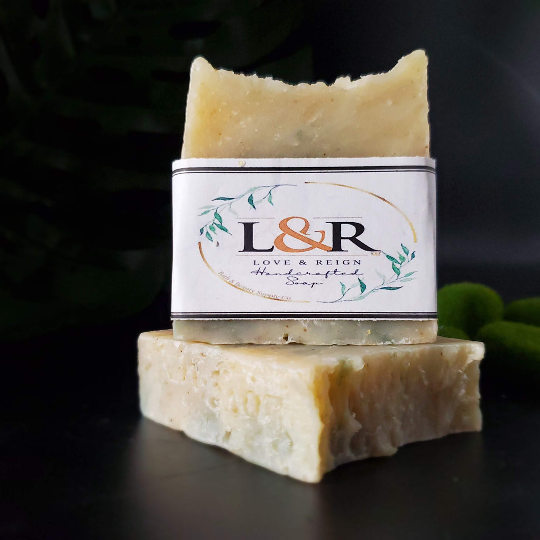 Handcrafted with all natural ingredients (saponified shea butter, cocoa butter, coconut oil, olive oil, and castor oil) free from harsh chemicals. Formulated using a plant based recipe, designed to cleanse your skin and provide moisturization. Our soap designs and fragrances are made with natural colorants and pure essential oils. Naturally pigmented with chlorophyll, paprika, and ground clove. Scented with vetiver & cedarwood essential oils, noted to have antiseptic and anti-inflammatory properties.