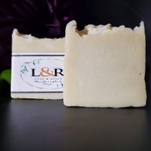 Load image into Gallery viewer, Handcrafted with all natural ingredients (saponified shea butter and olive oil) free from harsh chemicals. Formulated using a plant based recipe, designed to cleanse your skin and provide moisturization. Our soap designs and fragrances are made with natural colorants and pure essential oils. Unscented and color free. Good for all skin types.
