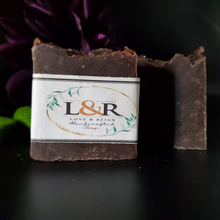 Load image into Gallery viewer, Naturally scented with peppermint essential oil. And colored  by cocoa powder. Rich cleansing lather. Good for all skin types. 
